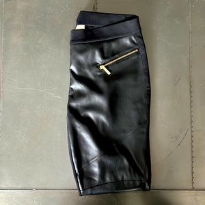 Michael Kors Faux Leather Front Pants/Leggings - Medium
